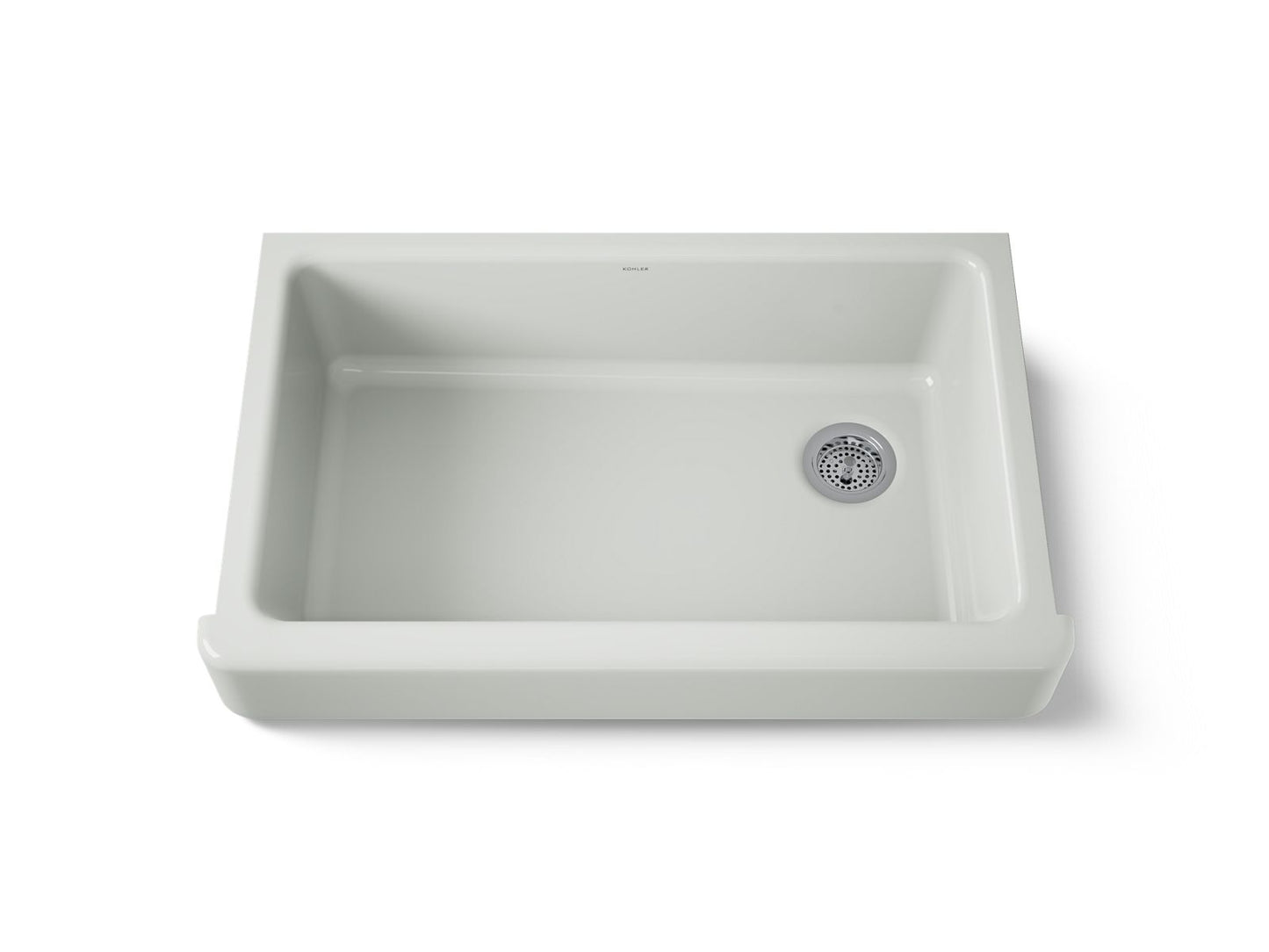 KOHLER K-6488-FF Whitehaven 35-1/2" undermount single-bowl farmhouse kitchen sink - Sea Salt