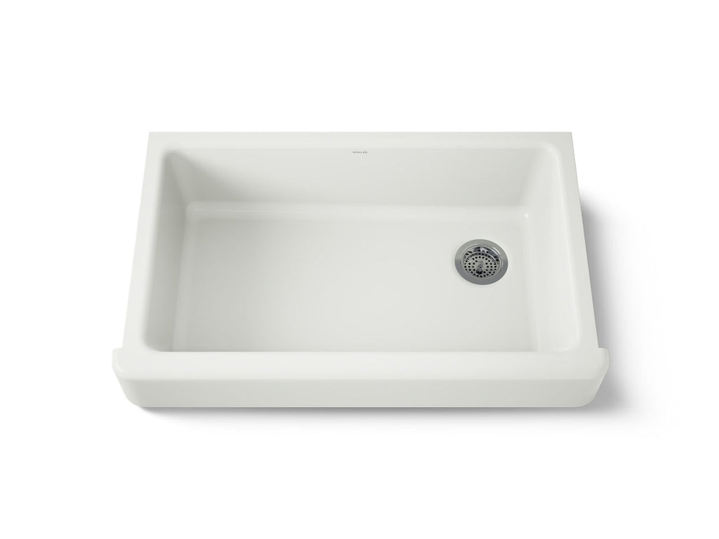 KOHLER K-6488-NY Whitehaven 35-1/2" Undermount Single-Bowl Farmhouse Kitchen Sink - Dune