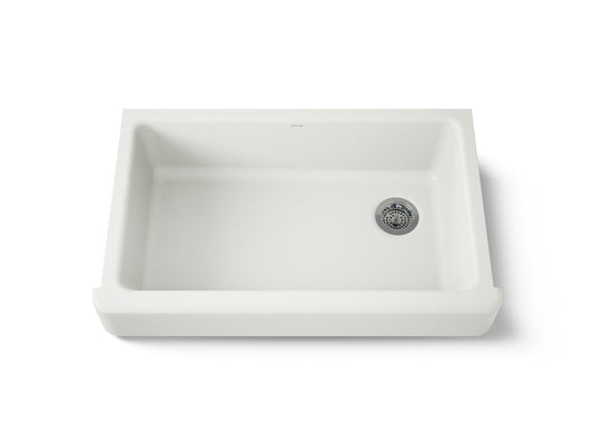 KOHLER K-6488-NY Whitehaven 35-1/2" undermount single-bowl farmhouse kitchen sink - Dune