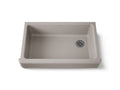 KOHLER K-6488-TRF Whitehaven 35-1/2" Undermount Single-Bowl Farmhouse Kitchen Sink - Truffle