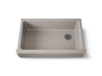 KOHLER K-6488-TRF Whitehaven 35-1/2" Undermount Single-Bowl Farmhouse Kitchen Sink - Truffle