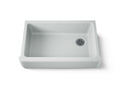 KOHLER K-6489-95 Whitehaven 35-3/4" Undermount Single-Bowl Farmhouse Kitchen Sink - Ice Grey