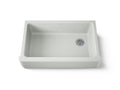 KOHLER K-6489-FF Whitehaven 35-3/4" Undermount Single-Bowl Farmhouse Kitchen Sink - Sea Salt