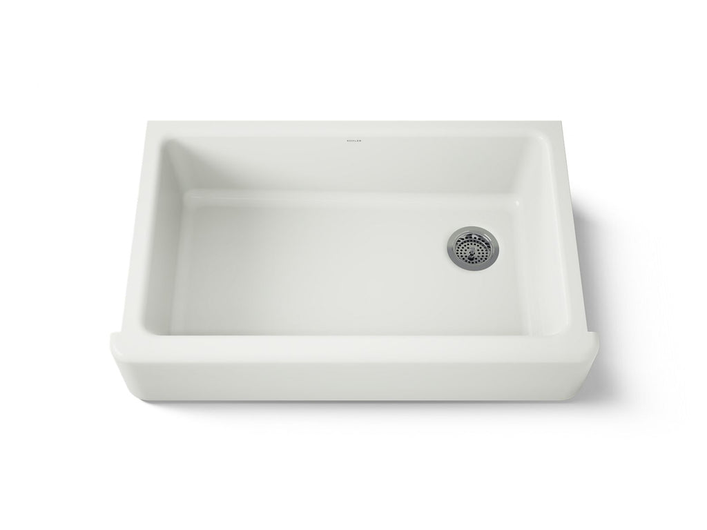 KOHLER K-6489-NY Whitehaven 35-3/4" Undermount Single-Bowl Farmhouse Kitchen Sink - Dune