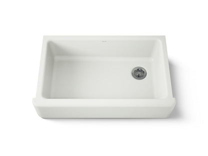 KOHLER K-6489-NY Whitehaven 35-3/4" undermount single-bowl farmhouse kitchen sink - Dune