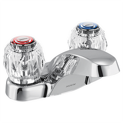 MOEN 64900 Chateau Two-Handle Centerset Bathroom Sink Faucet - Chrome