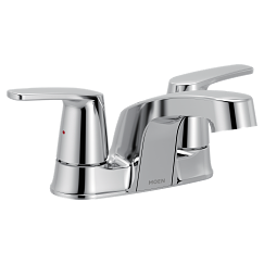 MOEN 6499572 Chateau Two-Handle Low Arc Bathroom Faucet - Chrome