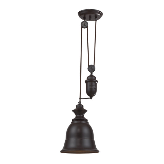 ELK SHOWROOM 65070-1 Farmhouse 8'' Wide 1-Light Mini Pendant - Oiled Bronze