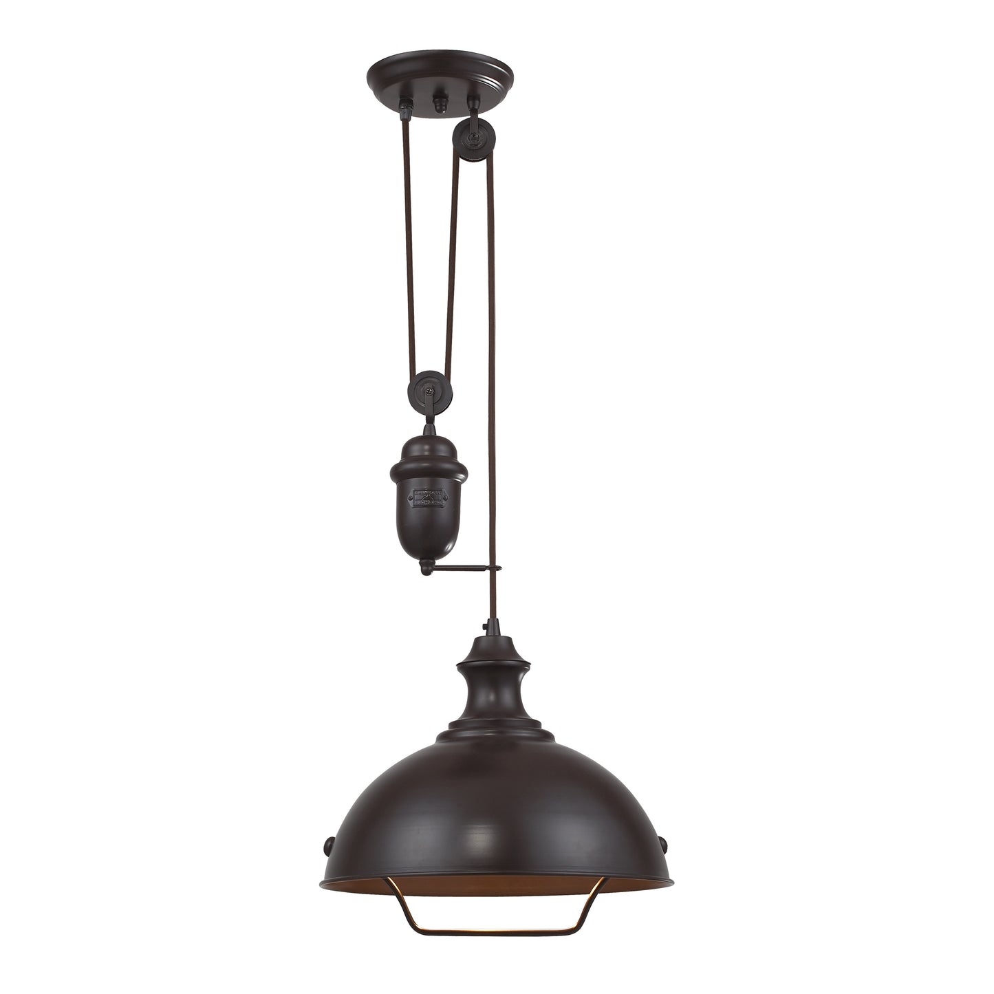 ELK SHOWROOM 65071-1 Farmhouse 14'' Wide 1-Light Pendant - Oiled Bronze