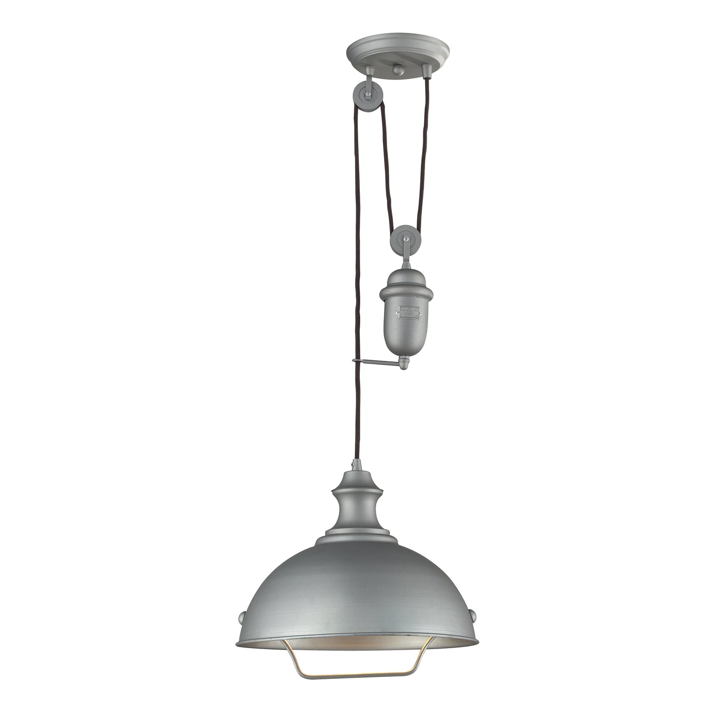 ELK SHOWROOM 65081-1 Farmhouse 14'' Wide 1-Light Pendant - Aged Pewter