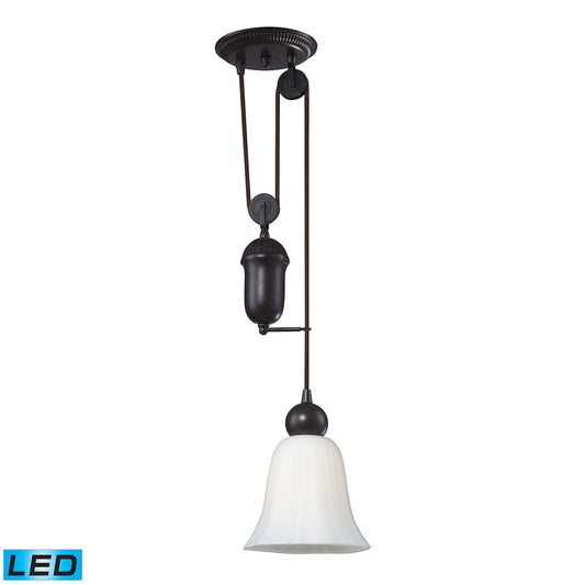 ELK SHOWROOM 65090-1-LED Farmhouse 7'' Wide 1-Light Mini Pendant - Oiled Bronze