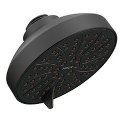MOEN 6512EPBL Six-Function 4.5" Eco-Performance Showerhead - Matte Black