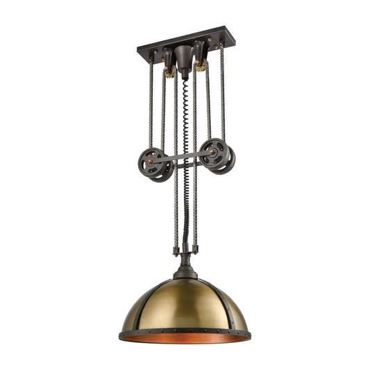 ELK SHOWROOM 65153/3 Torque 20'' Wide 3-Light Pendant - Vintage Rust