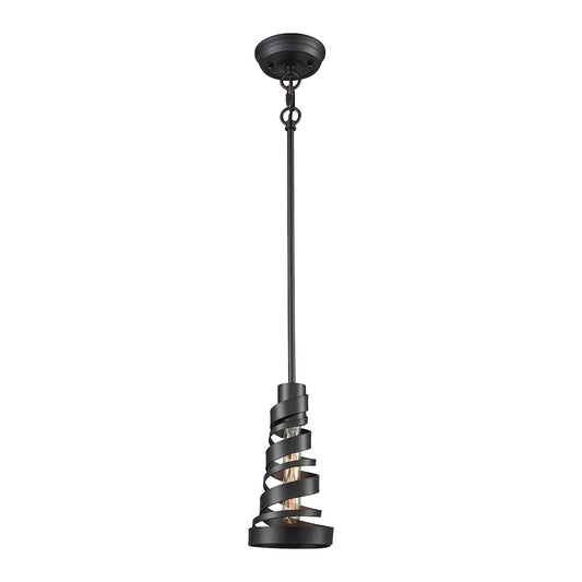 ELK SHOWROOM 65182/1 Zabrina 1-Light Mini Pendant in Oil Rubbed Bronze with Metal Shade