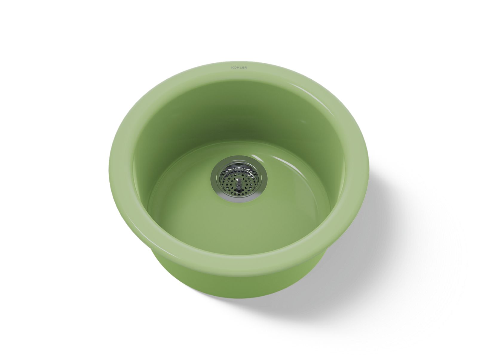 KOHLER K-6565-34 Porto Fino 18-1/2" top-/undermount single-bowl bar sink - Fresh Green