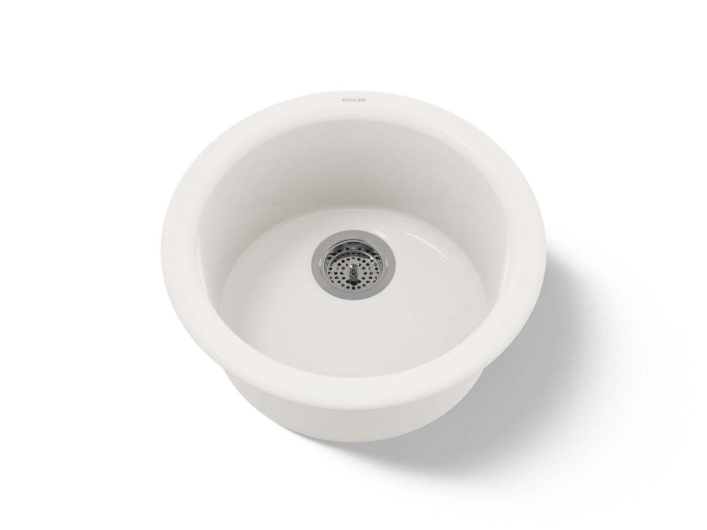 KOHLER K-6565-96 Porto Fino 18-1/2" top-/undermount single-bowl bar sink - Biscuit