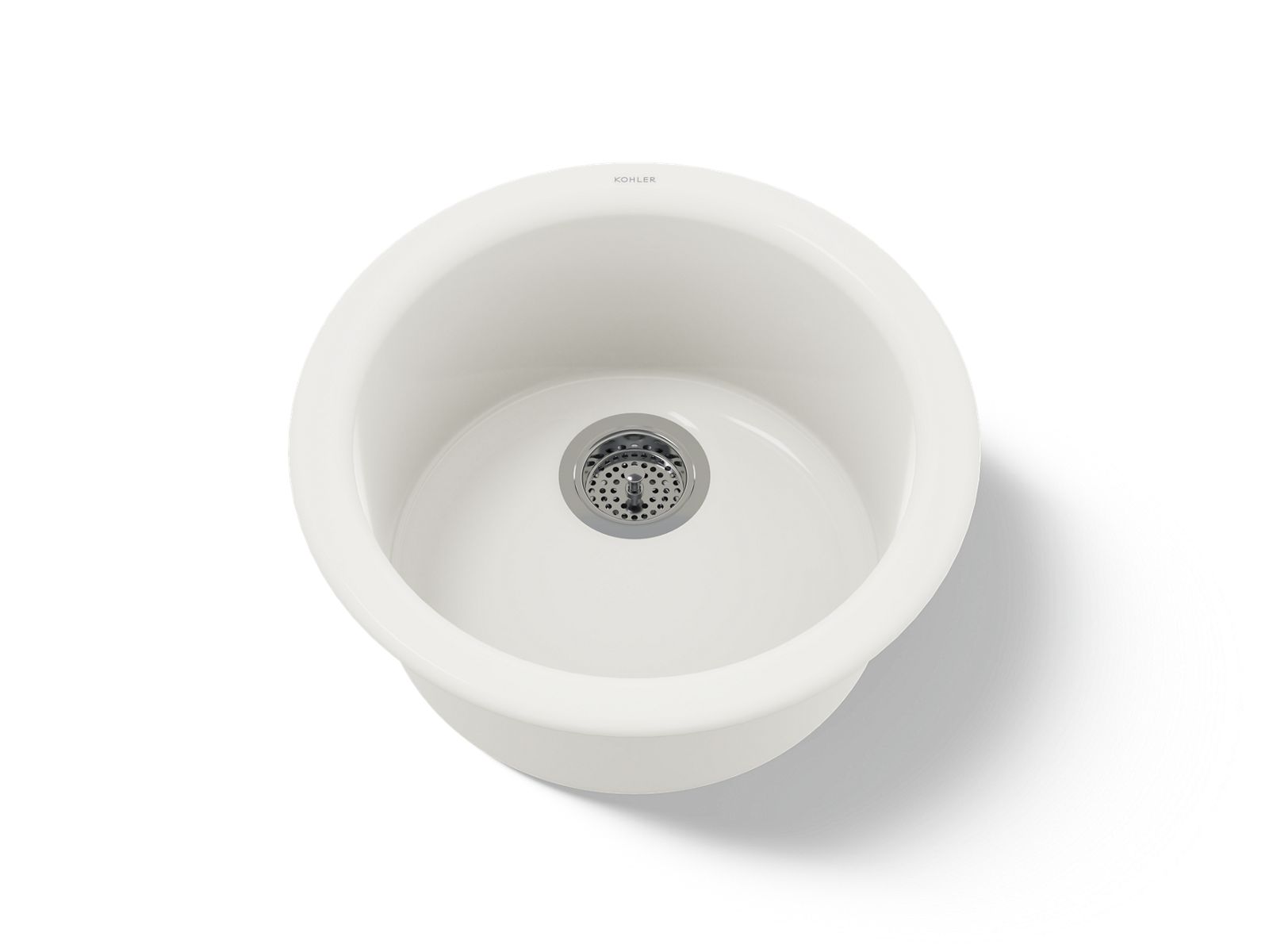 KOHLER K-6565-96 Porto Fino 18-1/2" Top-/Undermount Single-Bowl Bar Sink - Biscuit