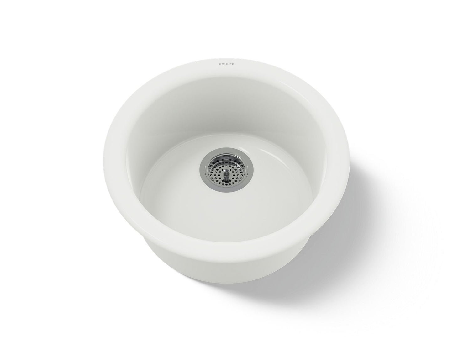 KOHLER K-6565-NY Porto Fino 18-1/2" top-/undermount single-bowl bar sink - Dune