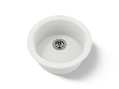 KOHLER K-6565-NY Porto Fino 18-1/2" top-/undermount single-bowl bar sink - Dune