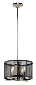 KICHLER 43713PN Titus 4 Light Convertible Pendant Polished Nickel