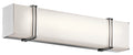 KICHLER 45838CHLED Impello 24.25" Led Linear Vanity Light With Satin Etched White Glass, Chrome