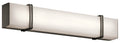 KICHLER 45839OZLED Impello 30.25" LED Linear Vanity Light with Satin Etched White Glass, Olde Bronze