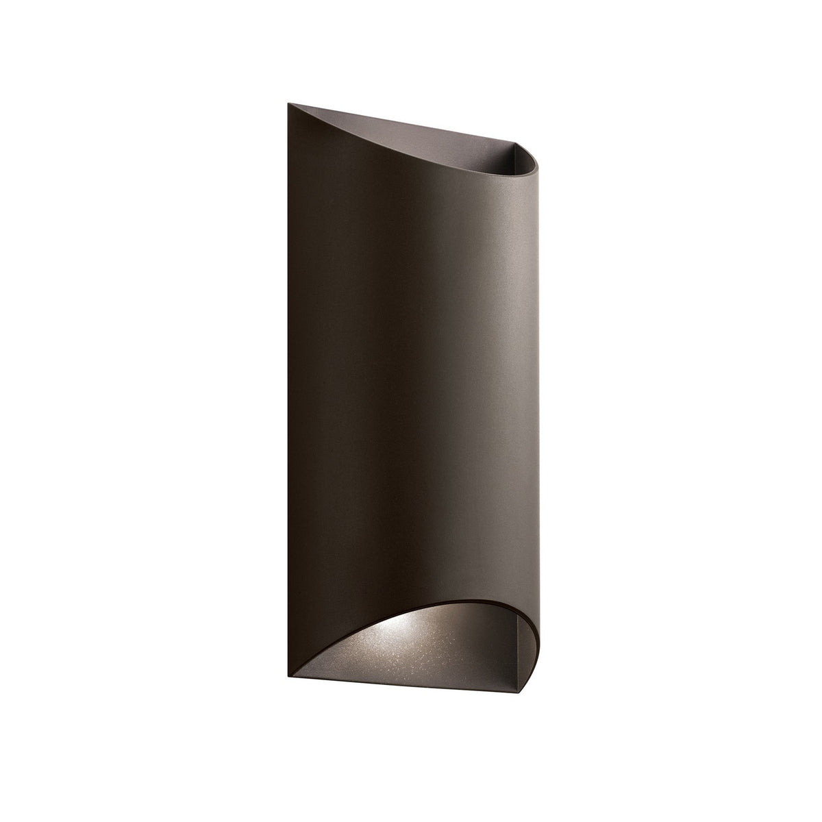 KICHLER 49279AZTLED Wesley 14" Led Outdoor 2 Light Wall Light In Textured Architectural Bronze