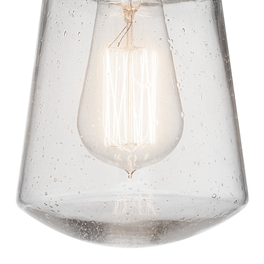 KICHLER 49446BA Lyndon One Light Outdoor Pendant Brushed Aluminum