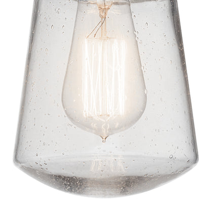KICHLER 49446BA Lyndon One Light Outdoor Pendant Brushed Aluminum
