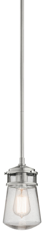 KICHLER 49446BA Lyndon One Light Outdoor Pendant Brushed Aluminum