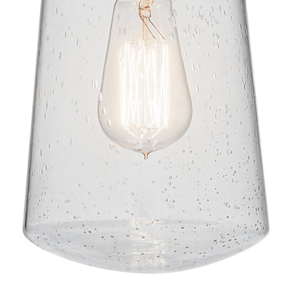 KICHLER 49447BA Lyndon One Light Outdoor Pendant Brushed Aluminum