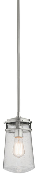 KICHLER 49447BA Lyndon One Light Outdoor Pendant Brushed Aluminum