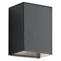 KICHLER 49550BKTLED Walden 7.25" Led Outdoor Wall Light With Clear Tempered Glass With Inside Etch And Textured Black