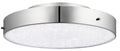 ELAN 83588 Crystal Moon 15" LED 3200K Flush Mount Chrome