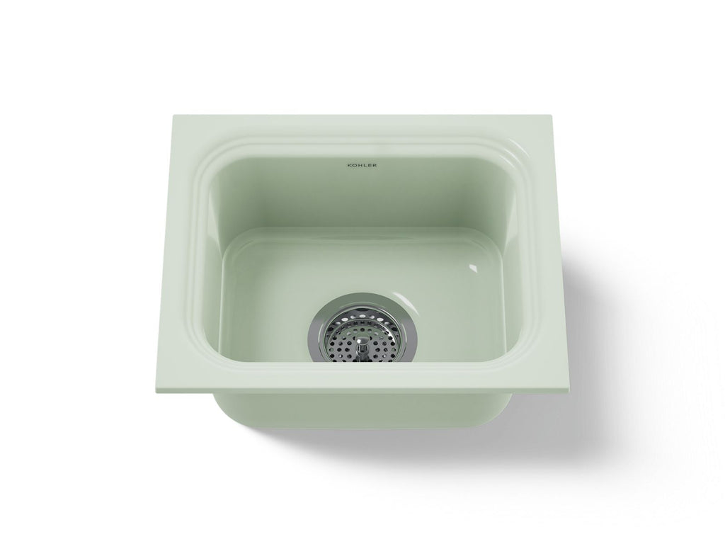 KOHLER K-6589-U-42 Northland 15" Undermount Single-Bowl Bar Sink - Aspen Green