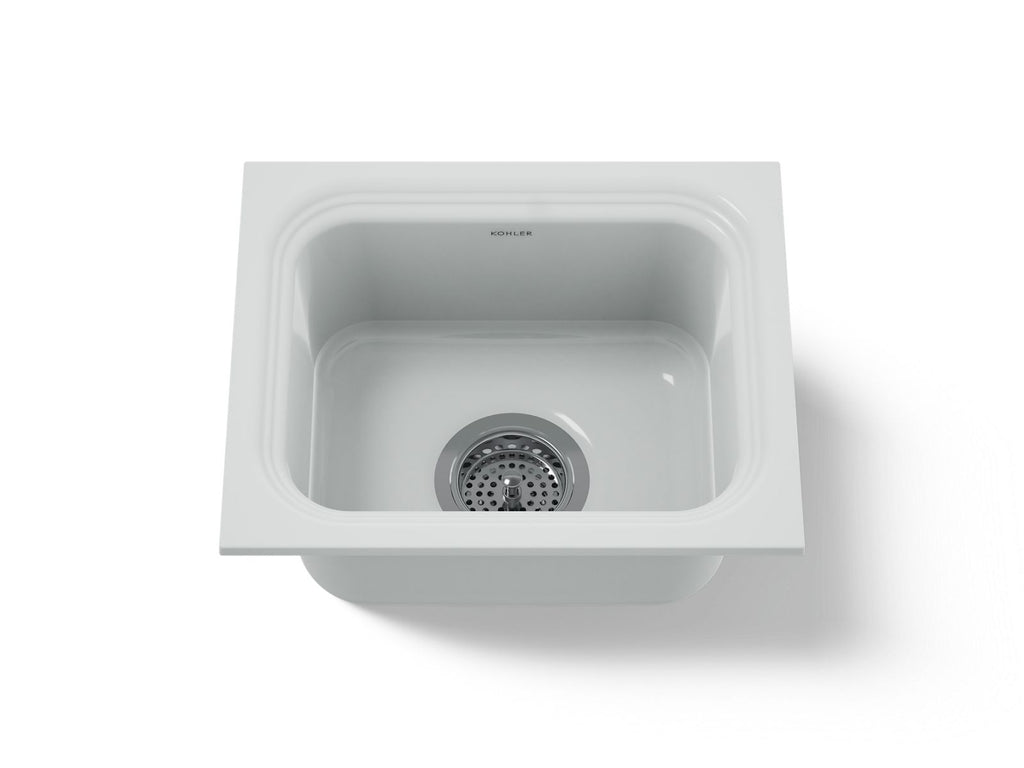 KOHLER K-6589-U-95 Northland 15" Undermount Single-Bowl Bar Sink - Ice Grey