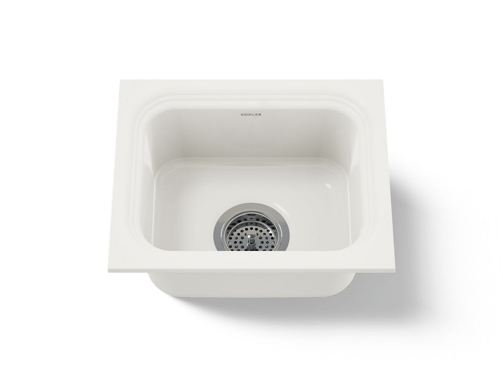 KOHLER K-6589-U-96 Northland 15" Undermount Single-Bowl Bar Sink - Biscuit