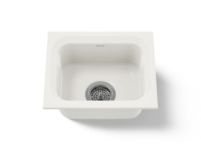 KOHLER K-6589-U-96 Northland 15" undermount single-bowl bar sink - Biscuit