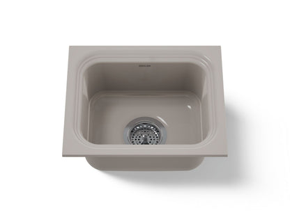 KOHLER K-6589-U-TRF Northland 15" undermount single-bowl bar sink - Truffle