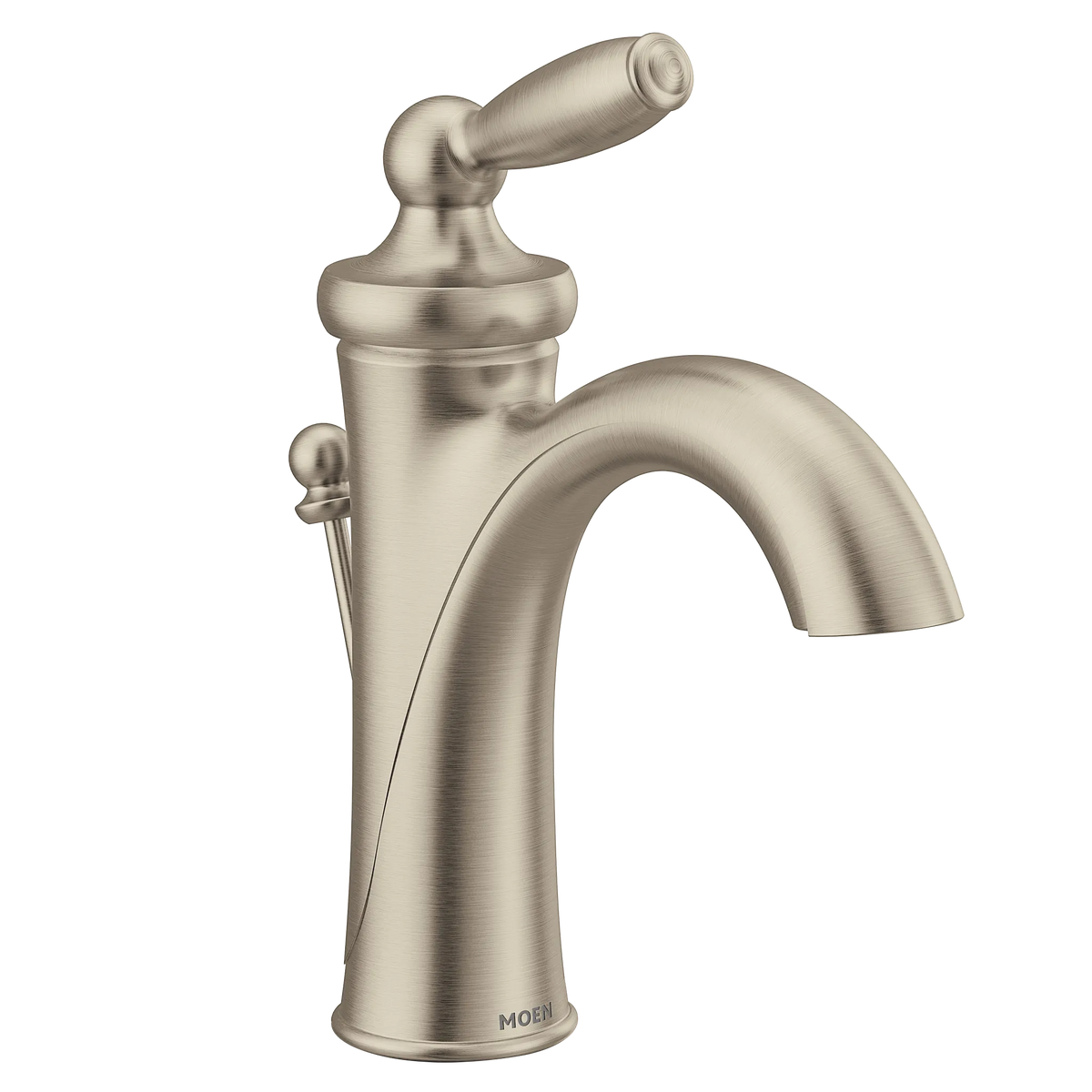 MOEN 6600BN Brantford One-Handle Bathroom Sink Faucet - Brushed Nickel