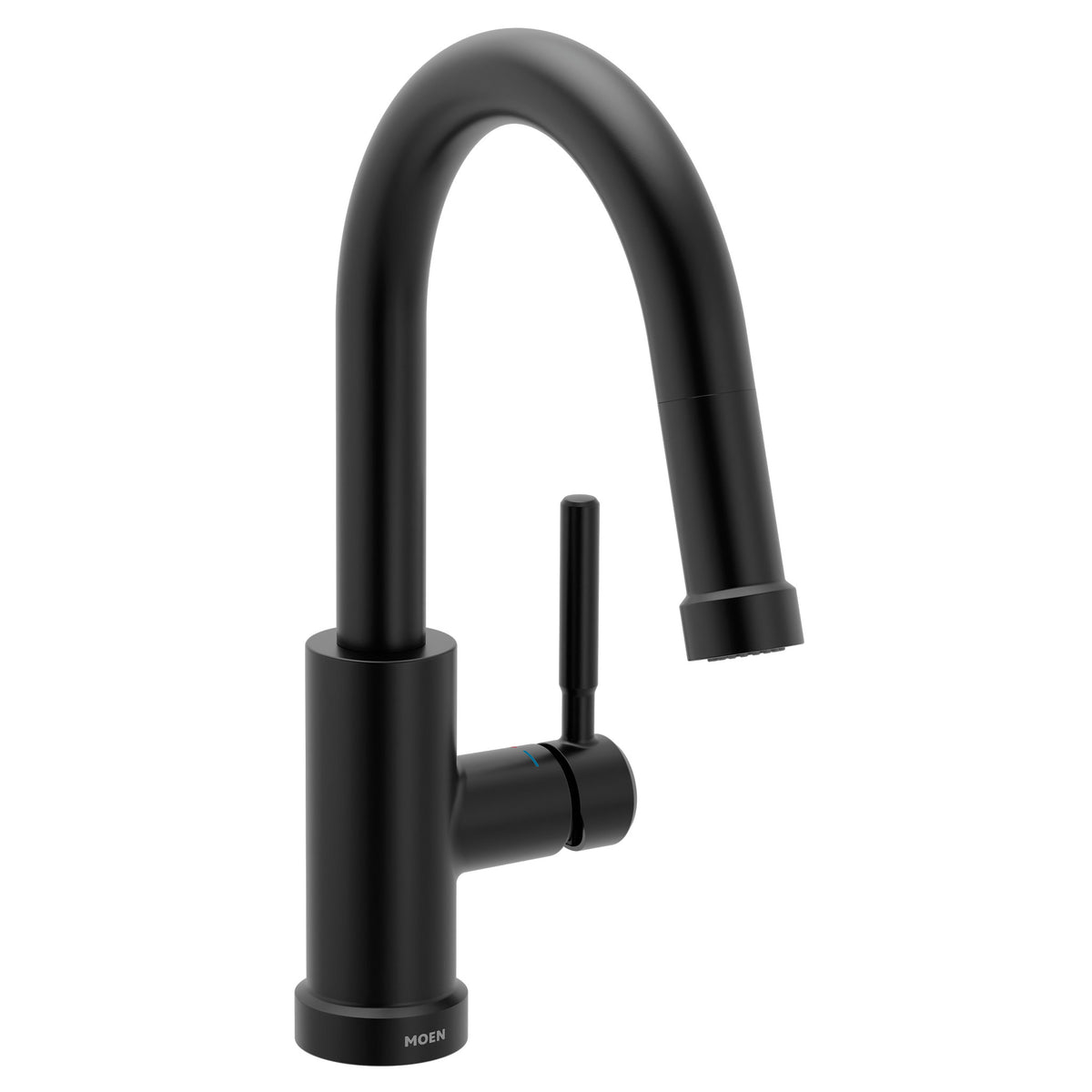 MOEN 6605BL Kivo One-Handle High Arc Pulldown Kitchen Faucet - Matte Black