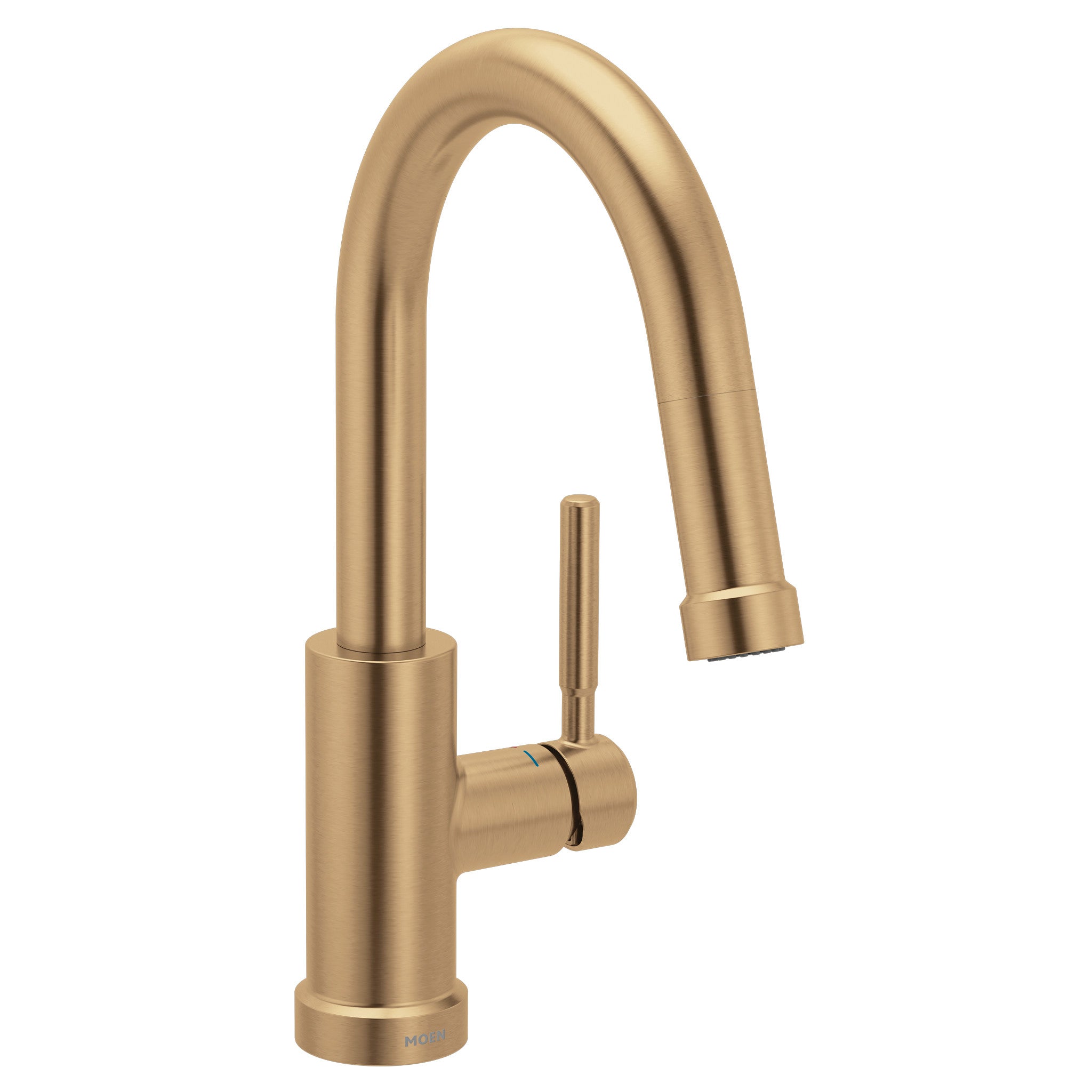 MOEN 6605BZG Kivo One-Handle High Arc Pulldown Kitchen Faucet - Bronzed Gold