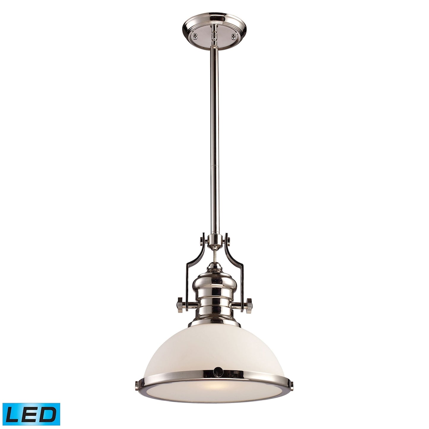 ELK SHOWROOM 66113-1-LED Chadwick 13'' Wide 1-Light Pendant - Polished Nickel