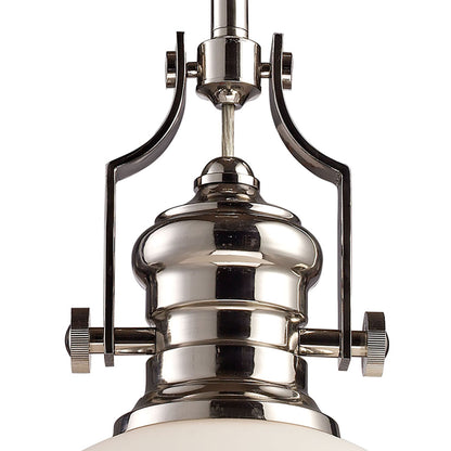 ELK SHOWROOM 66113-1 Chadwick 13'' Wide 1-Light Pendant - Polished Nickel