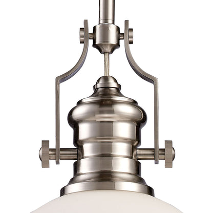 ELK SHOWROOM 66123-1 Chadwick 13'' Wide 1-Light Pendant - Satin Nickel