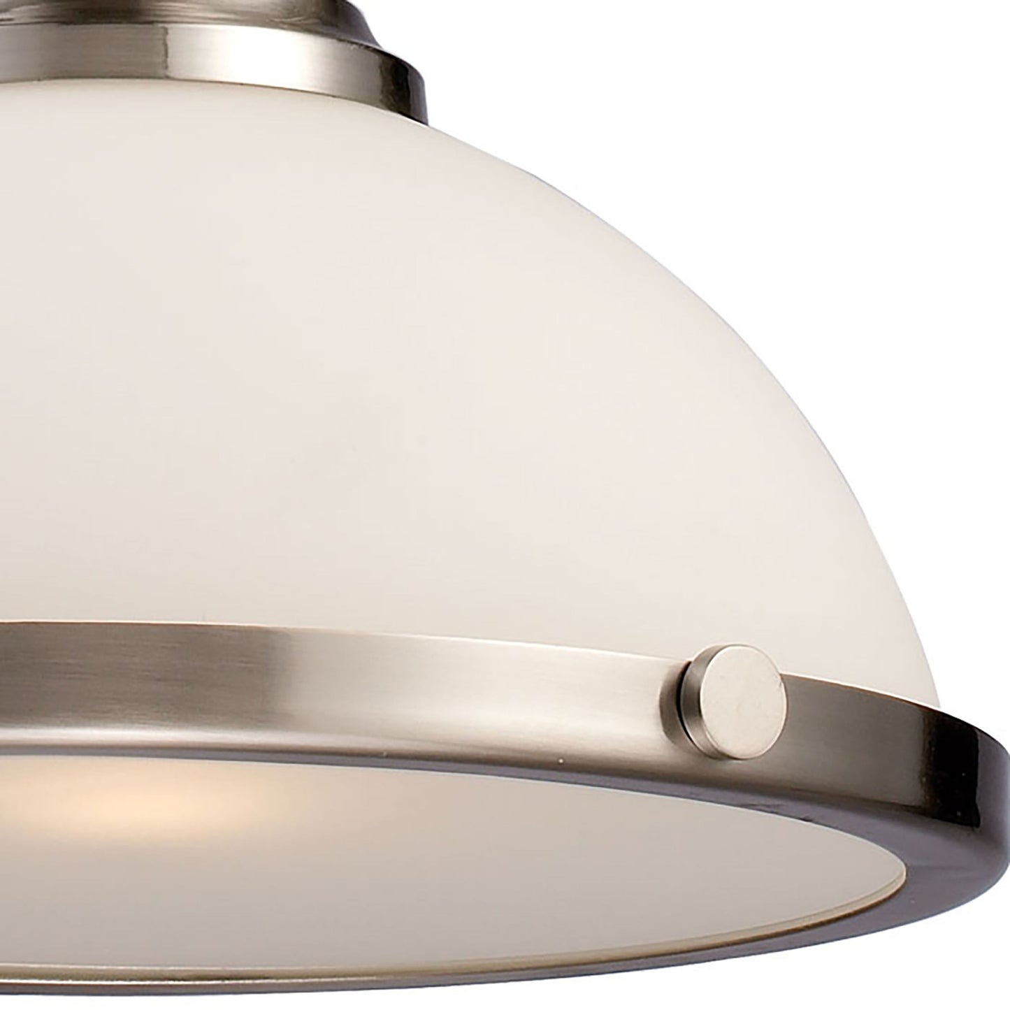 ELK SHOWROOM 66123-1 Chadwick 13'' Wide 1-Light Pendant - Satin Nickel