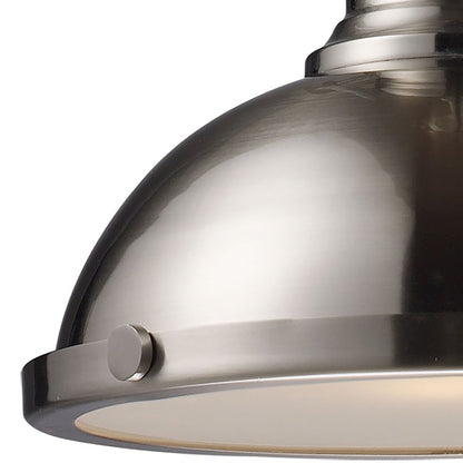 ELK SHOWROOM 66124-1 Chadwick 13'' Wide 1-Light Pendant - Satin Nickel