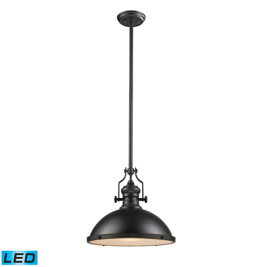 ELK SHOWROOM 66138-1-LED Chadwick 17'' Wide 1-Light Pendant - Oiled Bronze