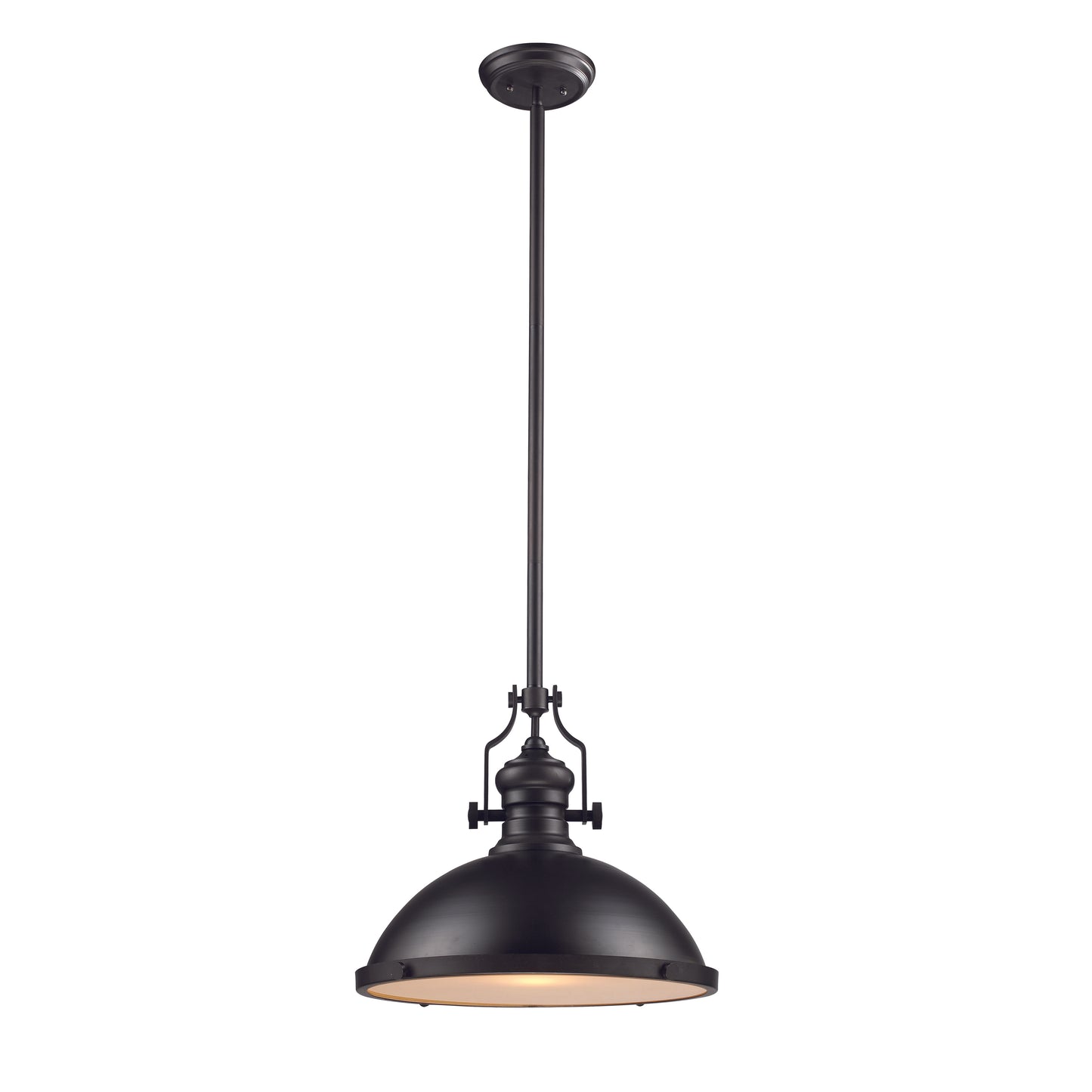 ELK SHOWROOM 66138-1 Chadwick 17'' Wide 1-Light Pendant - Oiled Bronze