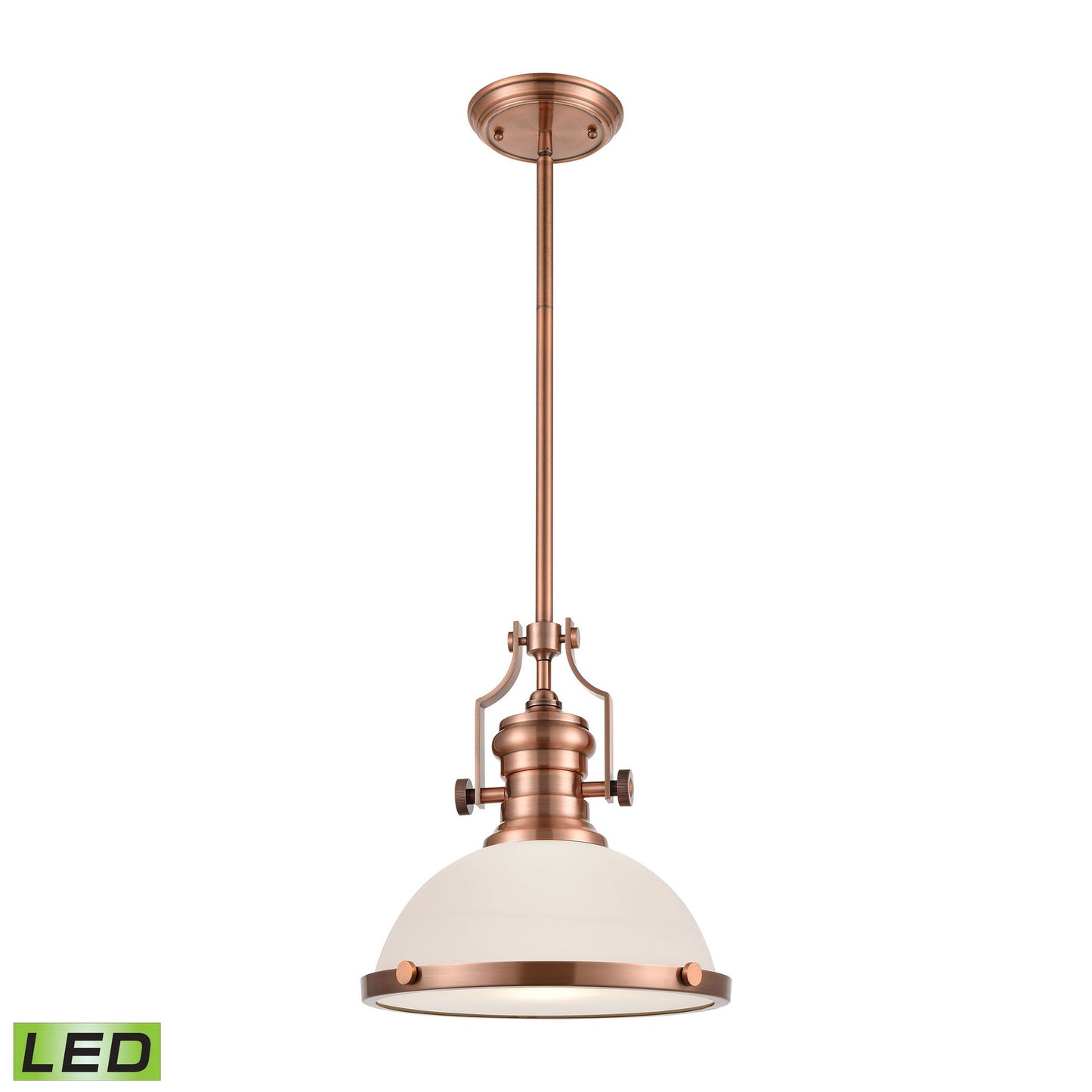 ELK SHOWROOM 66143-1-LED Chadwick 13'' Wide 1-Light Pendant - Antique Copper